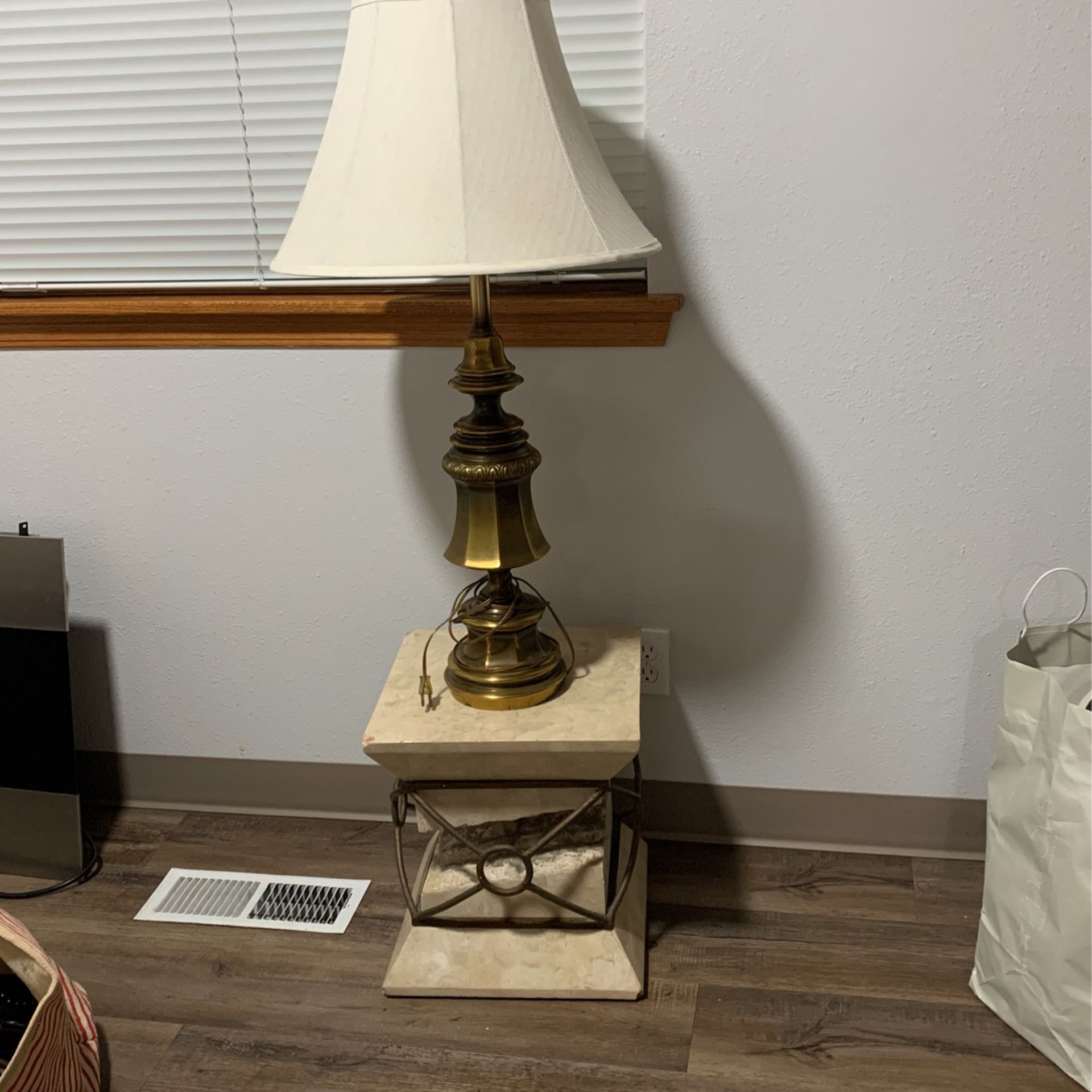 Antique Lamp And Table