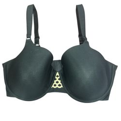 OLGA TEE CONTOUR BRA #35145 - BLACK - Hard to Find Item 38D