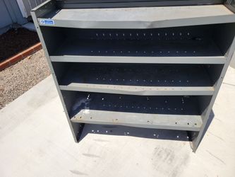 Adrian Steel shelf for work van asking $50 a little bent up still will work great