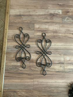 19x7in wall candle holders