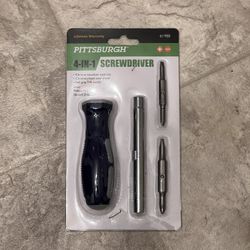 Pittsburgh 4-in-1 Screwdriver