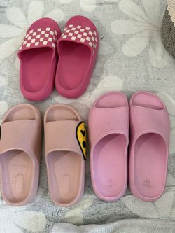 Girls Shoes- slides (3 Pairs)