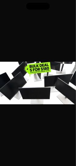 Bulk Lot of 5 Office Computer Monitors