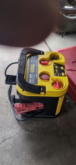 This item is a Stanley JS900CS FatMax 450 Amp Jump Starter with Compressor.