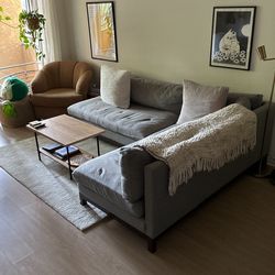 Joybird Arwen Corner Sectional Couch Sofa