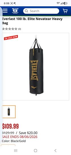 Everlast 100 lb. Elite Nevatear Heavy Bag