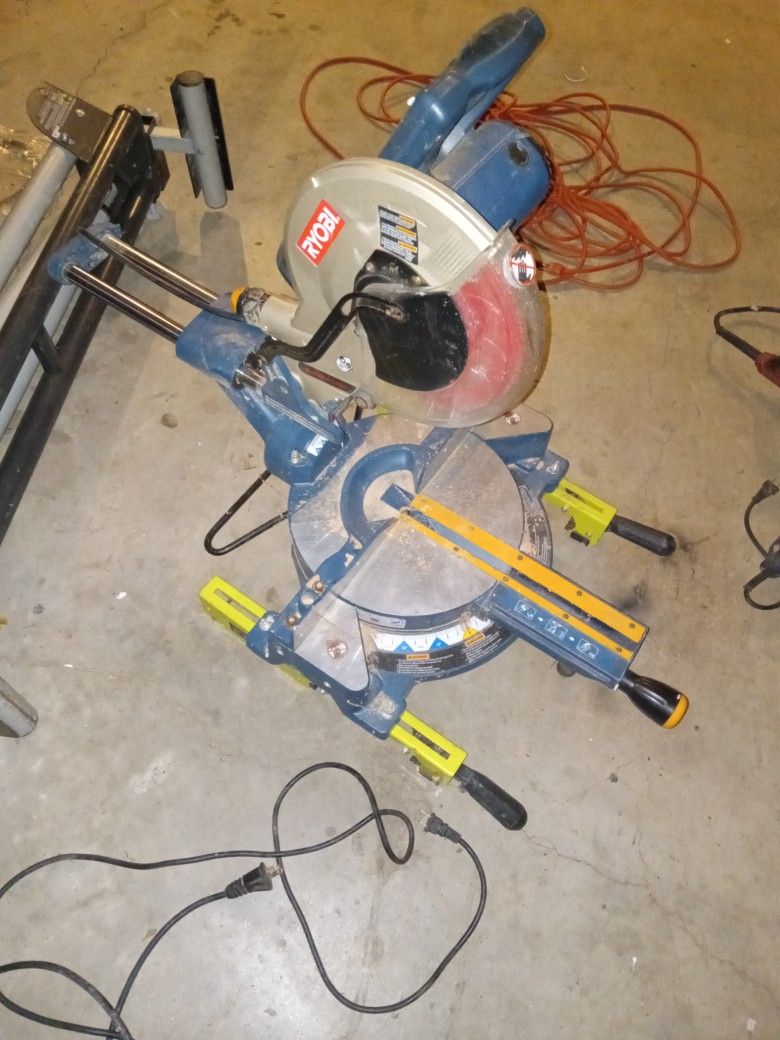 Compound Miter Saw Laser, Robi With Table. Trade?