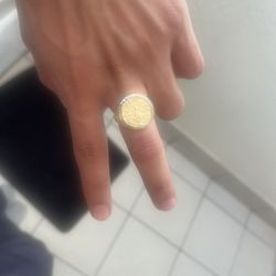 14K Centenario ring