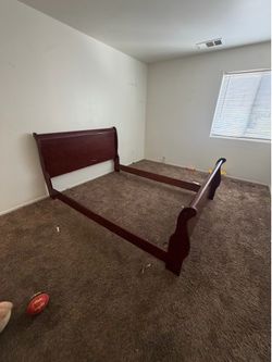 Bed frame with night stand