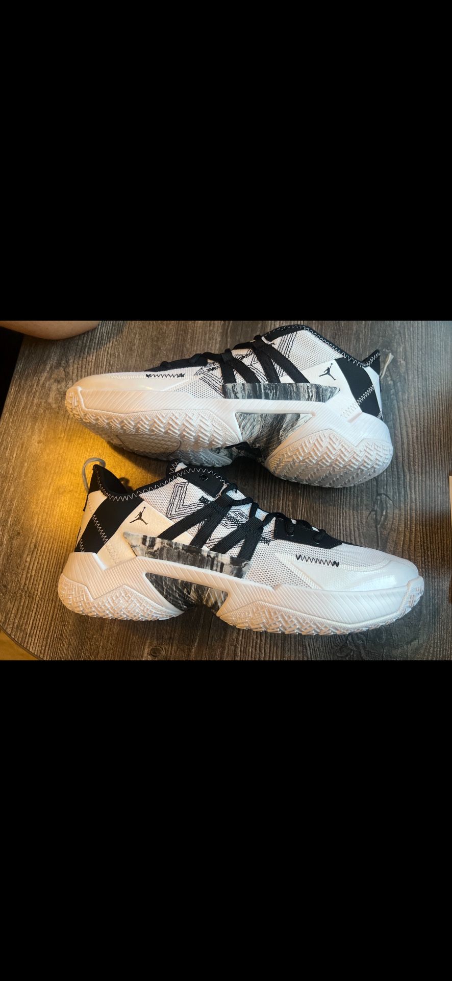 Jordan Westbrook One Take II, size 11, White Marbel,