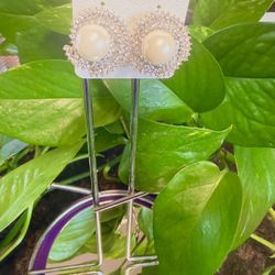 Silver And Pearl Studs 