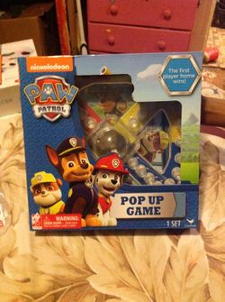 PAW PATROL POP UP GAME