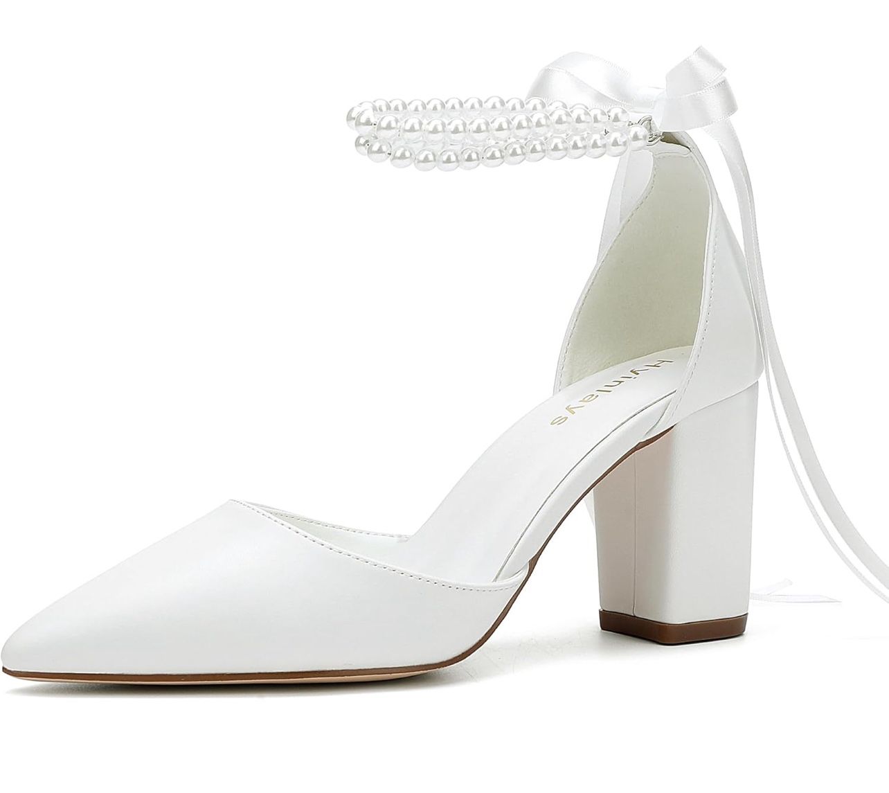 Hyinlays Ivory Heels 3in