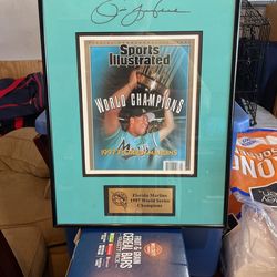 Jim Leyland Signed 1997 Florida Marlins Champion Sports Illustrated