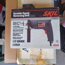 Skill model 6345 1/2" variable speed reversible corded electric drill