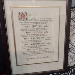 Vintage Rare BJ Hoff Framed Art