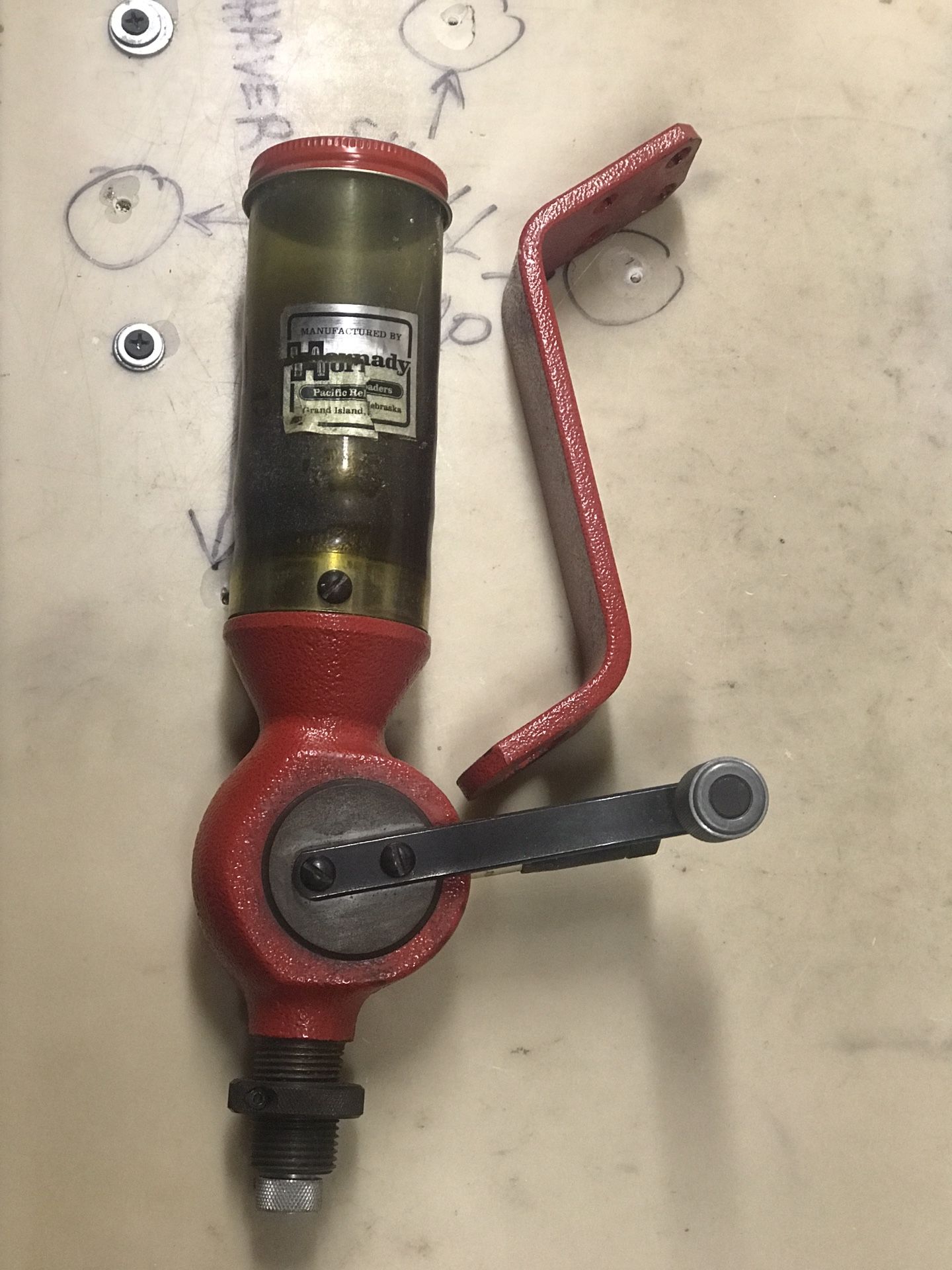 used Hornady reloading power charger W/ bracket
