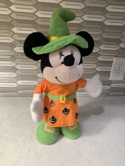 Disney Minnie Mouse Witch Halloween Animated Plush Dancing TESTED WORKS