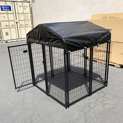 Brand New $135 Heavy Duty Dog Kennel Crate with Cover Pet Playpen 4x4x4.5ft 