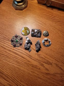 Sterling Silver Vintage Brooches - Hobé & Beau Included