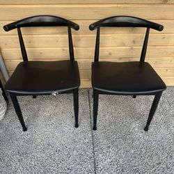4 Black Kitchen/Dining Chairs  