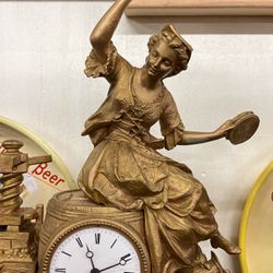 19th Century Guilded French Mantle Clock