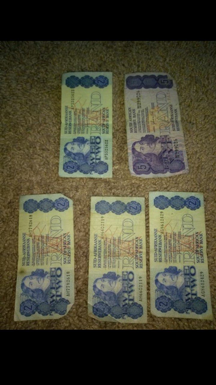 South Africa money selling it for 5$