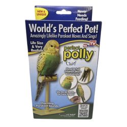 World's Perfect Polly Parakeet Pet Bird Moves & Sings As Seen On TV Telebrands