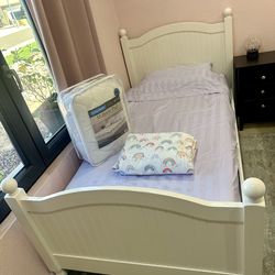 Pottery Barn Rainbow cloud twin sheet set and New Cool-Pedic Mattress protector