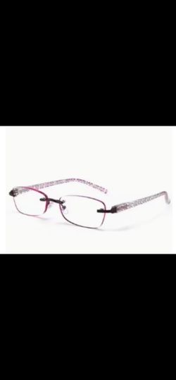 New Wire frame Plastic arms Rectangle Eye Glass Frames - Purple