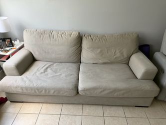Beige Fabric Sofa