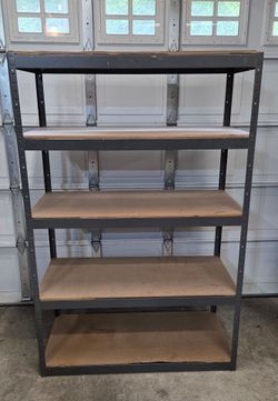 5 tier metal framed shelving