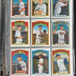 Vintage Style Baseball Card Collection Binder ~300 Cards (32 Pages) MLB Lot
