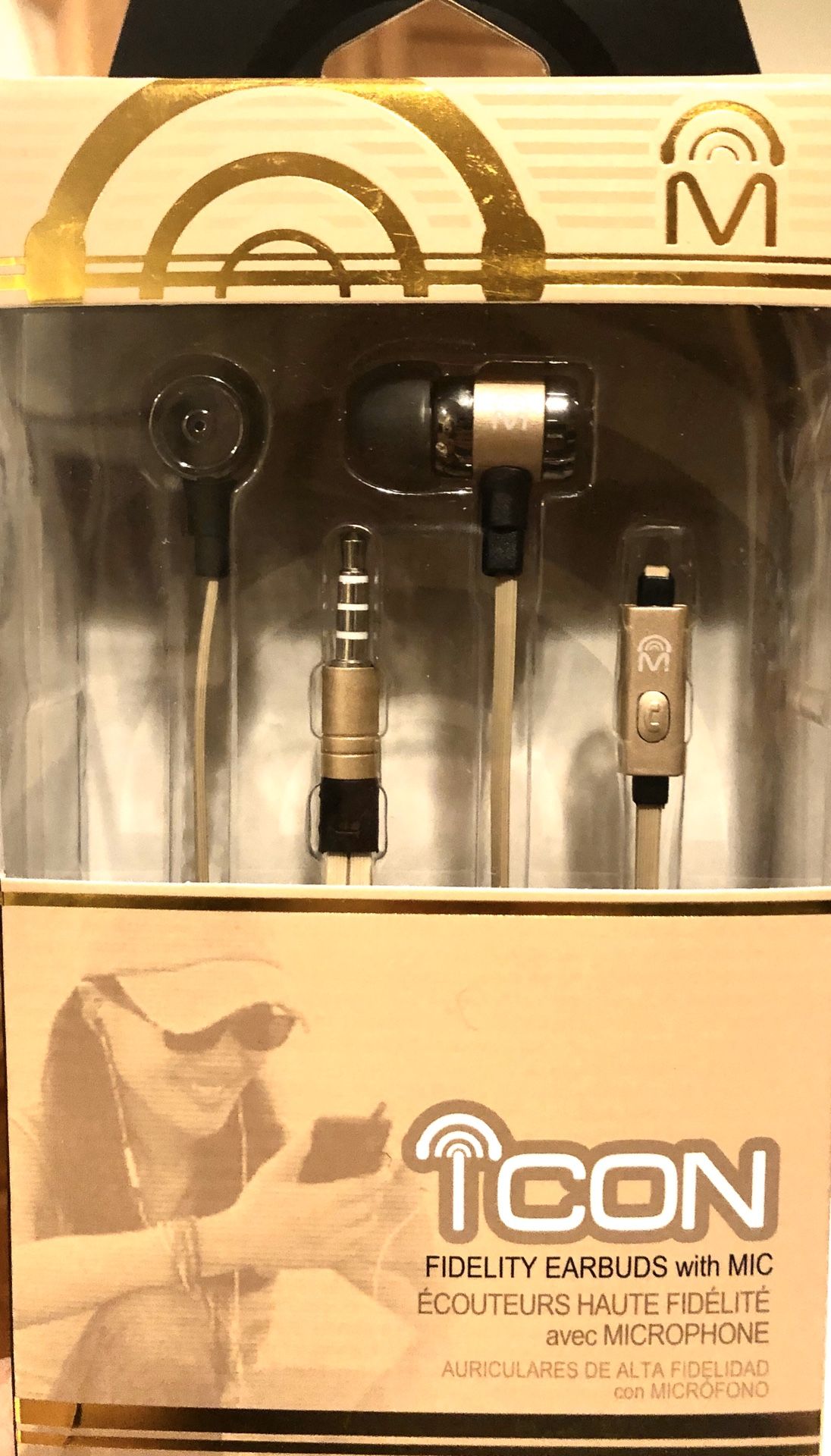 Mental Beats Icon Fidelity Earbuds with Mic