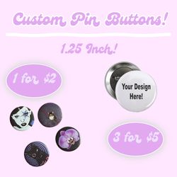 CUSTOM BUTTONS🌸