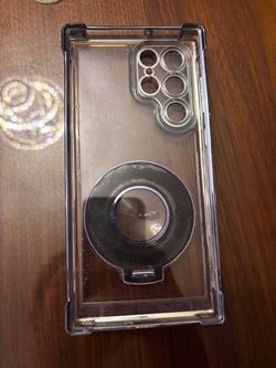 Clear Phone Case with Magnetic Ring Stand