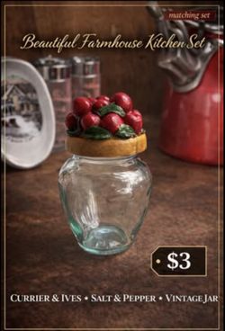 Farmhouse Fruit Lid Glass Jar