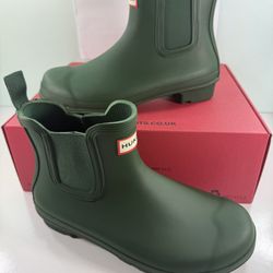 NEW Hunter Women's Original Chelsea Boots Rubber WFS2078RMA - Size 8