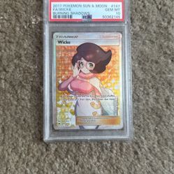 Full Art Pokemon Card Wicke Psa 10 Burning Shadows for Sale in El Cajon, CA  - OfferUp