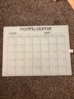 Monthly Planner / Calendar Whiteboard