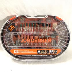 Brand New 276 Piece Jorgenson Rotary Tool Accessory Kit. 