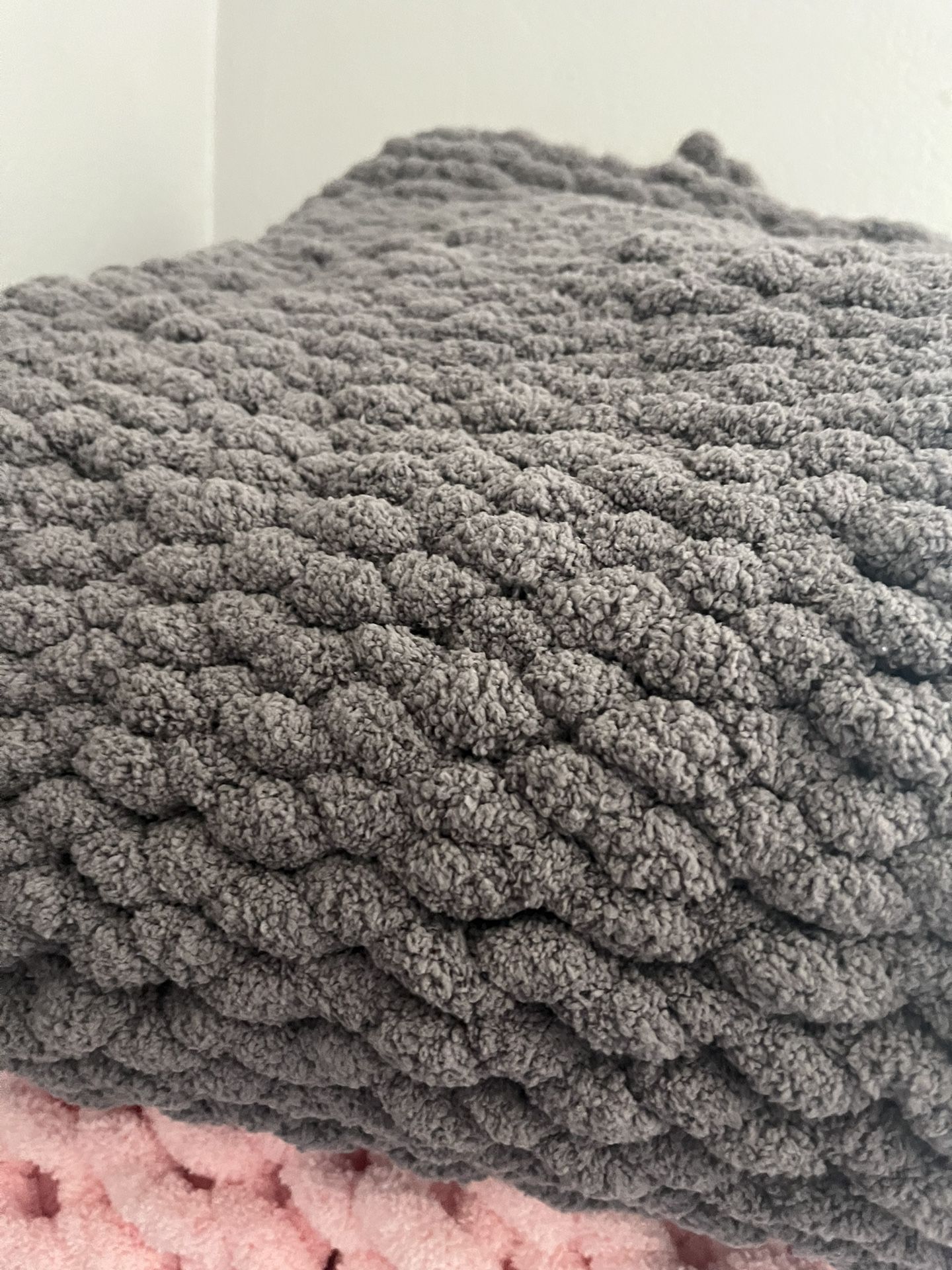Finger Knit, Large Yarn Blanket