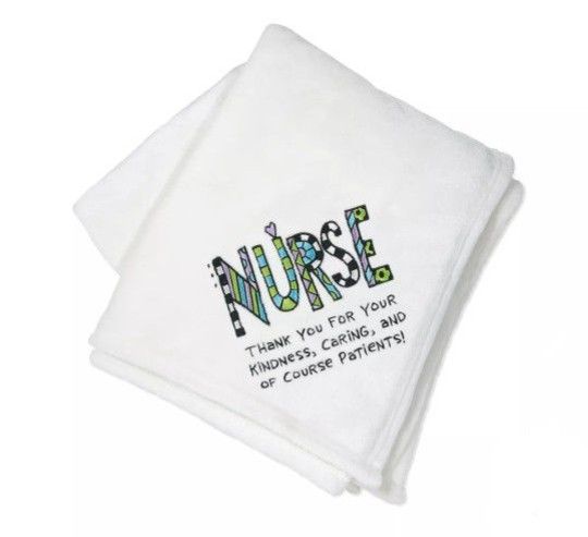 New Cuppa Doodles Embroidered Nurse Blanket