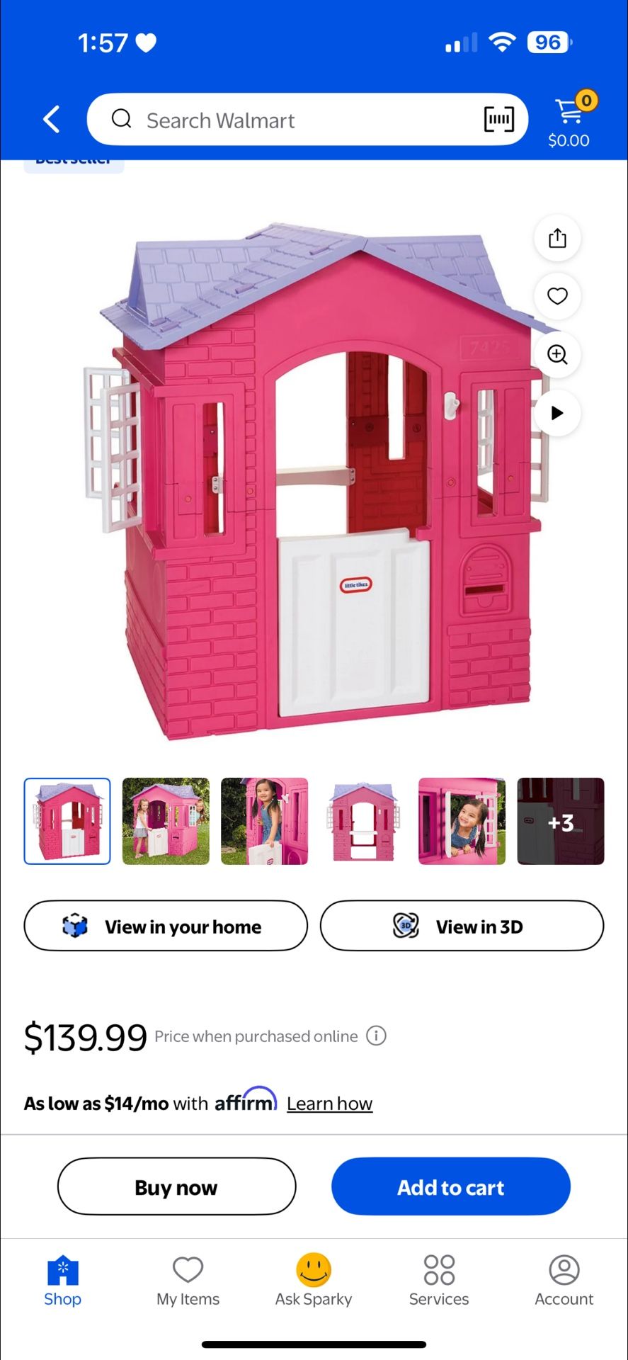Indoor outdoor Playhouse