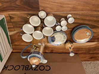 Japanese tea pot sets cups plates- made in japan