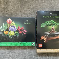 Lego Bonsai and Succulents