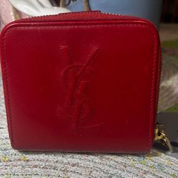 Saint Laurent YSL Compact Wallet Red