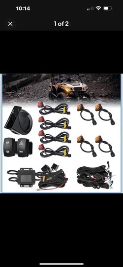 KEMIMOTO UTV Turn Signal Kit with 110D Horn