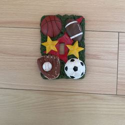 Light Switch Plate Sport Fan