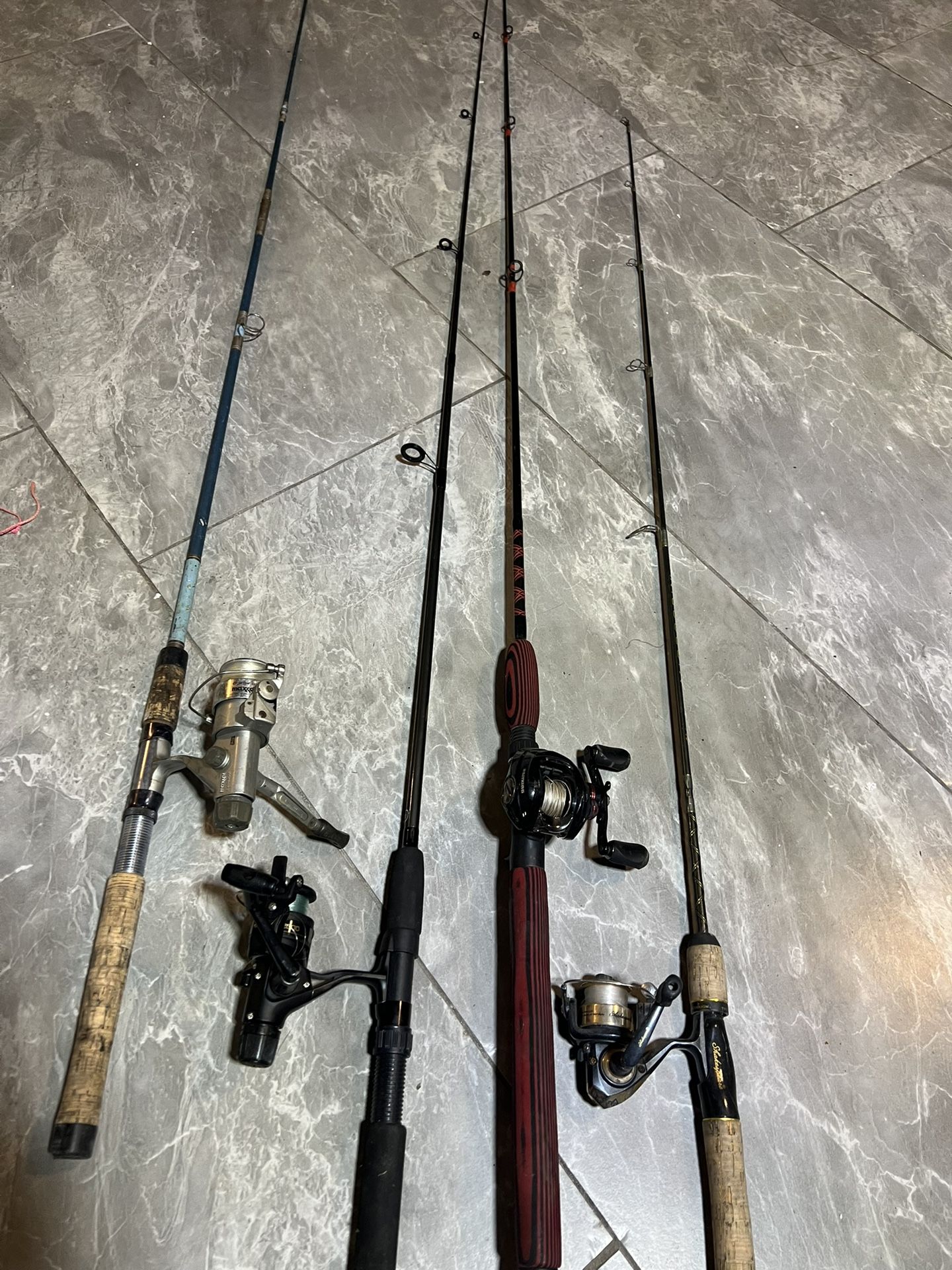 4 Fishing Rods